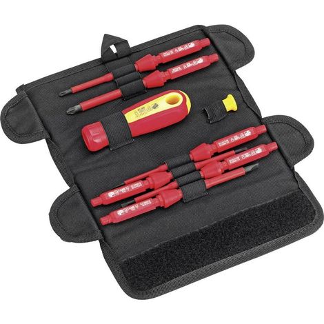 Cimco destornilladores aislados VDE 8 piezas rojo 1000 V AC