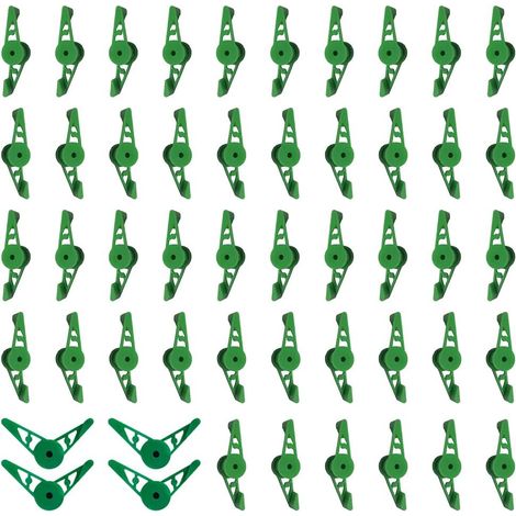 Lot de 40 clips de cintreuse réglables à 360 ° Clips d'entraînement pour les plantes en douceur et comme support de jardin Pour les pinces et plus encore
