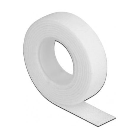 Bande Velcro auto-adhésive blanche Lanview 10 m x 15 mm 47484, LVT-HL1015W