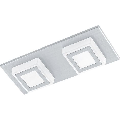 LED plafonnier Masiano Gris métallisé à 2 lumières - 94506 (1/3)