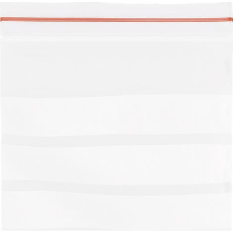 Druckverschlussbeutel mit Beschriftungsstreifen (B x H) 120 mm x 170 mm Transparent Polyethylen  1 S