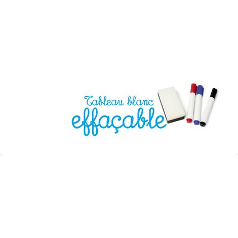 Adhésif décoratif tableau blanc effaçable