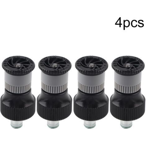 Buse d'arrosage en plastique pour jardin, outil d'irrigation, filetage femelle G1/2 po DN15, lot de 4 arroseurs enterrés, buse réglable, pour pelouses (1/5)