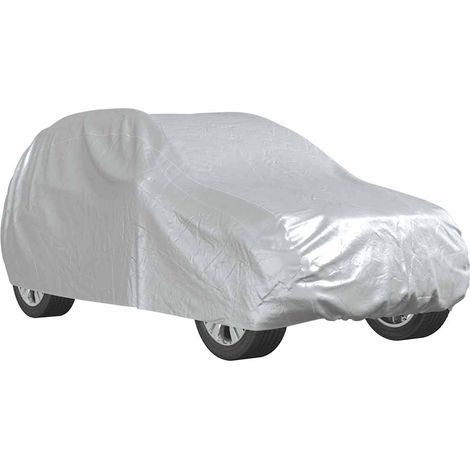 Housse de voiture SUV avec sangles à boucle complète argenté M