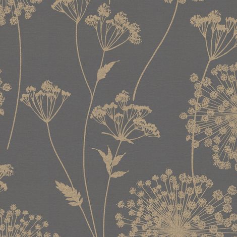 Vliestapete - Field Grau - 10m x 52cm (1/4)