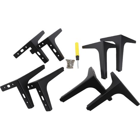 Lot de 8 pieds triangulaires modernes en métal pour meubles (canapé, buffet, table basse, fauteuil), 17 cm / 6,7 pouces (1/5)