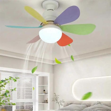 Ventilateurs de plafond avec éclairage, douille E27/26, à visser, orange, A-- (1/5)