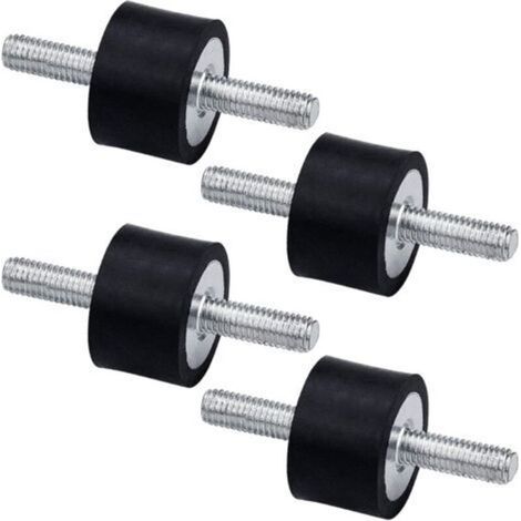 Lot de 4 Supports d'Isolation Anti-Vibration en Caoutchouc, M8 30 x 20 mm Supports Amortisseurs de Vibrations Isolateur pour Voiture, Bateau, Bobines, Compresseur d'air (1/5)