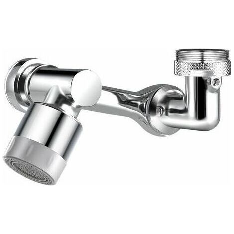 Robinet d'extension multifonctionnel rotatif Extension de robinet rotative universelle Robinet d'évier de cuisine pivotant à 1080 degrés Aérateur Filtre anti-éclaboussures Robinet à bras robotique rot (1/5)