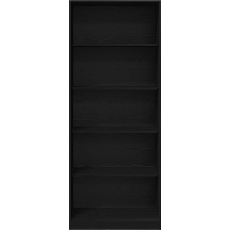 Maison Exclusive - Guardaroba Rovere Nero 80 x 50 x 200 cm Legno multistrato