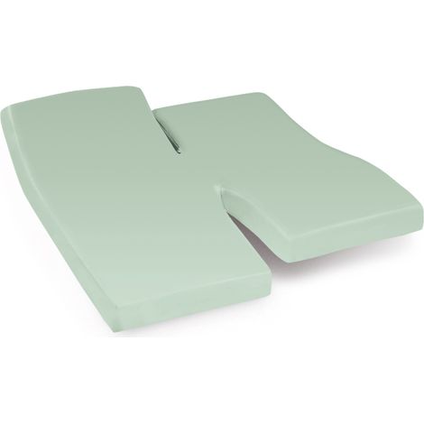 Drap housse relaxation uni coton ALTO - TPR Tête et pied relevable 2x100x190 cm