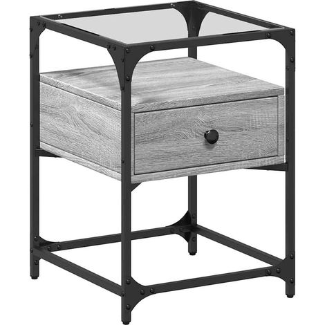 Nachttisch Grau Sonoma 40x40x55 cm Holzwerkstoff vidaXL