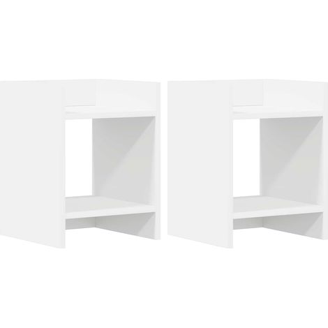 Maison Exclusive - Supporto per piante 2 pz Bianco 30 x 30 x 40 cm (1/5)