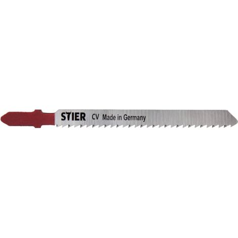 Lame de scie sauteuse STIER ST 75/2,5/1,45, bois, plastique pour coupes à angle droit 20 pièces (1/4)