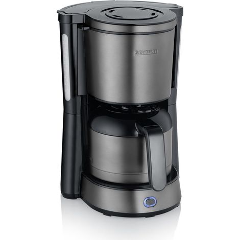 Cafetière Filtre "Type", 1 000W, 1L, Jusqu'à 8 tasses, Verseuse inox isotherme, Porte-filtre amovible, Inox, KA 9343 (1/5)