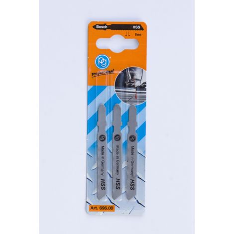 Poggi 696.00 3 lames pour scie sauteuse pour fer A dents fines 55 mm