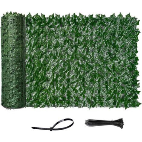 Künstlicher Blätter-Gartenzaun, 1 x 3 m künstliche Hecke, lebende Wand, Balkon-/Innenzaun-Dekoration