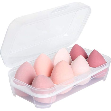 Éponges à maquillage, ensemble d'éponges pour maquillage sec et humide, poudre, crème, outils de maquillage multi-formes pour fond de teint, coffret cadeau en forme d'œuf (1/5)