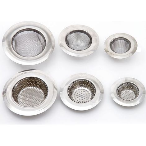 Acier inoxydable évier filtre maille cuisine fournitures métal laitier entonnoir outil égout drain anti-blocage sol drain (1/5)