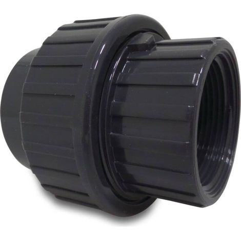 Tornillo de transición Profec PVC-U 50 mm x 1 1/2" KW x GW 10 bar gris