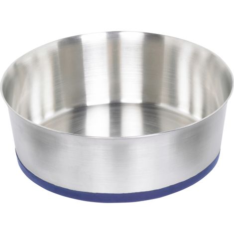 Nobby Hundenapf Edelstahl Heavy rutschfest Ø 21 cm - 1,9 L silber Hundenäpfe