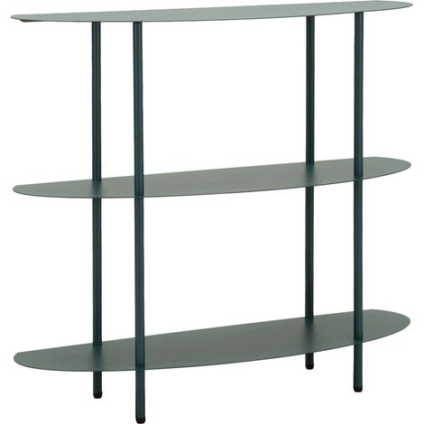 Console Saturno in metallo ottanio 90x28x81 cm