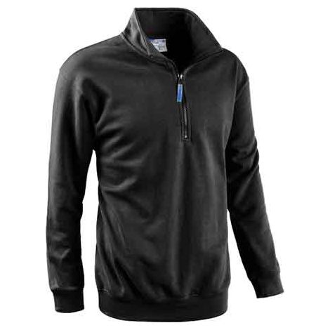 FELPA CON ZIP CORTA ANTRACITE Tg. M