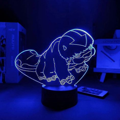 Veilleuse 3D Anatar Anime pour enfants fans, 16 couleurs, lampe décorative avec télécommande - Figurine Manga, illusion d'optique 3D, cadeau de Noël pour garçons (1/4)