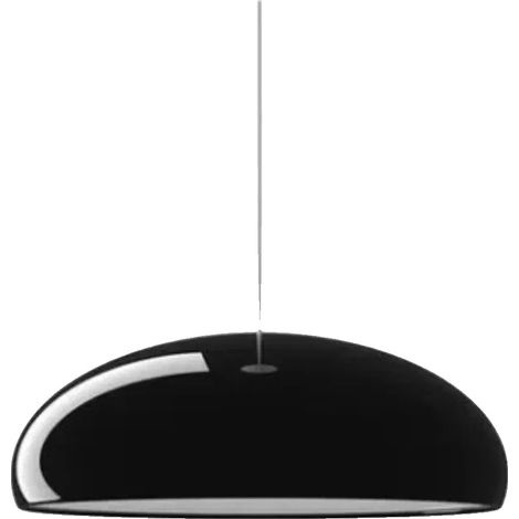 Lámpara colgante, estilo moderno, regulable, 35 cm, negra, bombilla no incluida. (1/2)