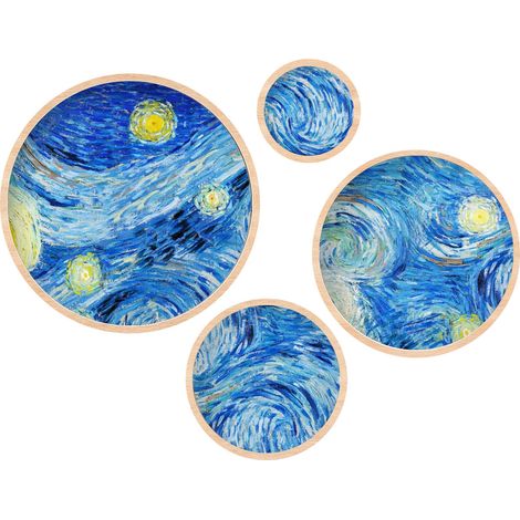 Arte de pared de MDF con marco Painting Multicolor (1/2)
