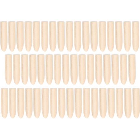 50pcs Bouchons de Trou de Poche en Bois Massif 5mm Accessoires D'outil de Localisation de Gabarit de Pin pour le Travail du Bois, Autres Abrasifs (1/5)