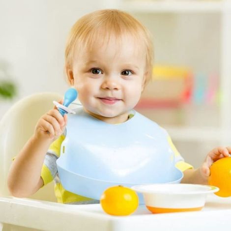 Couverts Enfants - Fourchette Cuillère En Silicone - Ergonomiques Sans BPA - Pour Tout-Petits À Partir De 12 Mois - Lot De 1 (1/4)