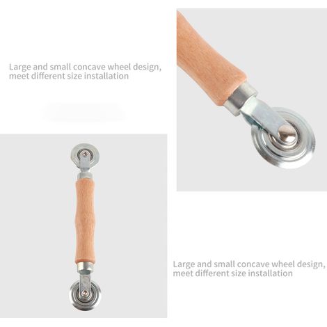 Rouleau de 3 mm pour moustiquaires, rouleau biseauté pour fenêtres, rouleau à double tête (1/5)