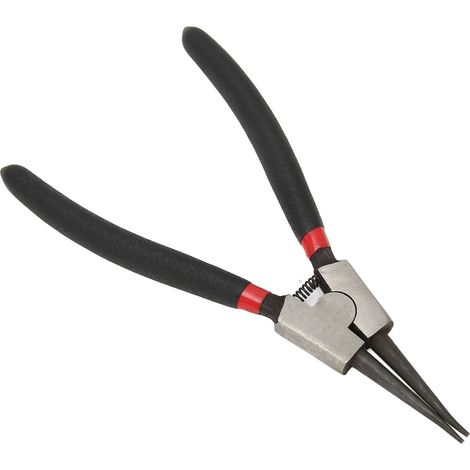 Pince à circlips externe droite 175mm, acier au carbone, embout 1,6mm, multifonction pour bagues de retenue, outil SK-112-7D (1/5)