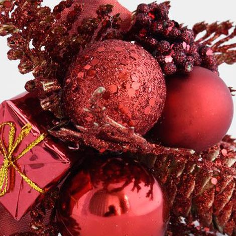 Branche de sapin artificielle avec pomme de pin pour la décoration de Noël (1/5)