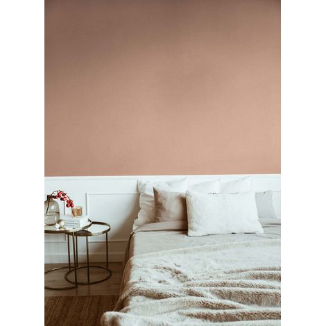 Papier peint texturé élégant Tapisserie orange moderne idéale pour chambre Papier peint intissé pour salon et couloir (1/4)