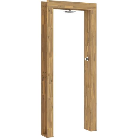 Gartendusche 226 cm Massives Akazienholz und Edelstahl Weiß vidaXL