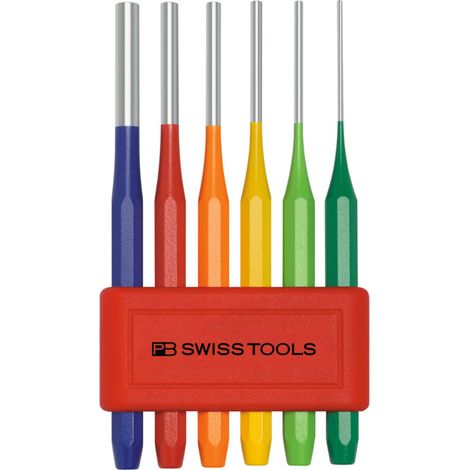 PB Swiss Tools Splintentreiber-Satz, im Kunststoffhalter, Sonderqualität, pulverbeschichtet, 6-teilig (1/2)