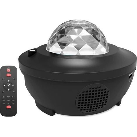 Projecteur Ciel Etoile - Lampe LED 10 Modes Simulation Vagues Océan - Contrôle Vocal Bluetooth Haut-Parleur - Minuterie Télécommande - 1 Pièce (1/4)
