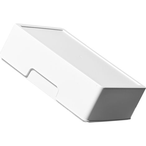 Boîte de rangement en plastique avec couvercle et porte-étiquette, organiseur de tiroir multifonctionnel pour maquillage, papeterie et fournitures de bureau. (1/5)