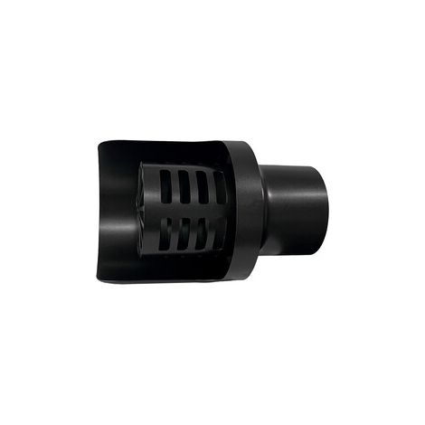 C TERMINALE INOX ORIZZONTALE VERNIC D  8 CM