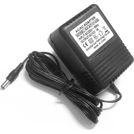 Adaptateur CA/CA 12V 1A transformateur 230Vac à 12Vac, Adaptateur Secteur avec Prise UE 1000mA (1/5)