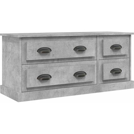 Mobile TV  Armadietto TV  Mobile Porta TV Grigio Cemento 100x35,5x45cm Legno Multistrato (1/5)