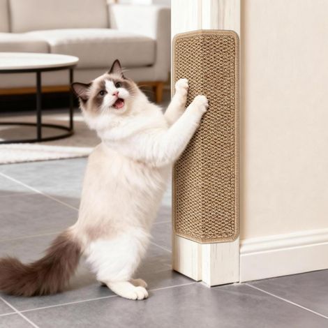 Tapis griffoir en sisal pour Chat avec Ruban adhésif - Tapis de grattage pour Chat - Tapis pour protéger Le Mur (1/5)