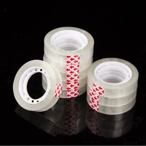 Ruban adhésif transparent extra fort - Marque - Modèle - Film PP - 18 x 30 m (1/4)