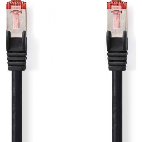 CCGL85221BK200 Câble réseau CAT6 , RJ45 Male , RJ45 Male , S/FTP , 20.0 m , Rond , LSZH , Noir , Label (1/2)