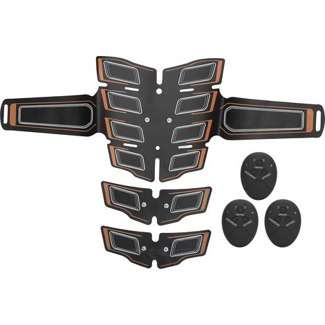 Bauchmuskelstimulationspflaster, Fitness-EMS-Muskelmassage-Aufkleber, Orange - AquaForge
