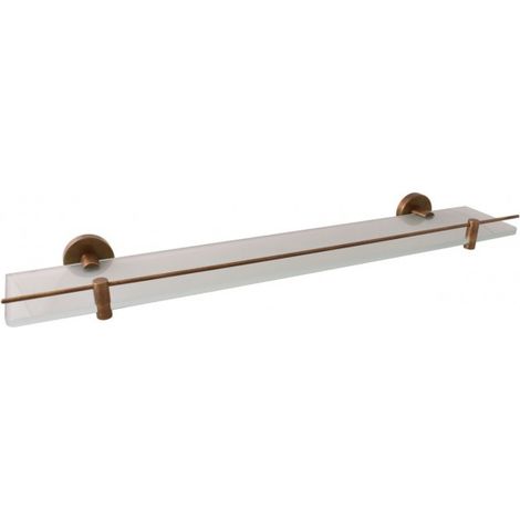 Etagère de douche murale COLORADO avec rail en laiton bronze 60 cm (1/2)