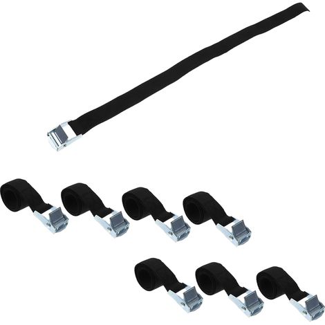 Lot de 8 sangles d'arrimage pour caravane et camping-car (40cm x 2cm) en alliage de zinc. (1/5)