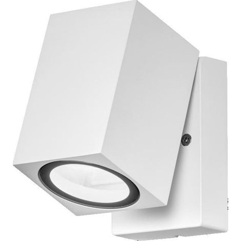 Außenwandleuchte weiß 1x35w gu10 verstellbar 10cm osram - lum446290 (1/2)